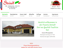 Tablet Screenshot of pizzeria-steindl.at